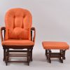 Classic Nursery Glider Chair with Ottoman