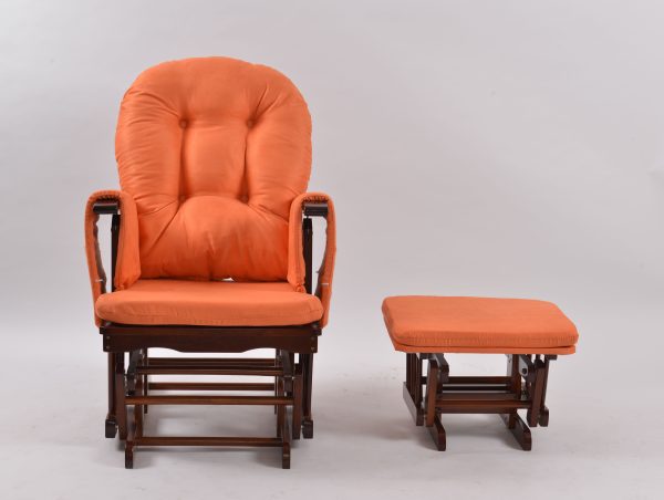 Classic Nursery Glider Chair with Ottoman