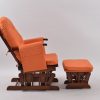 Classic Nursery Glider Chair with Ottoman