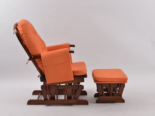 Classic Nursery Glider Chair with Ottoman