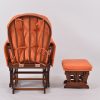 Classic Nursery Glider Chair with Ottoman