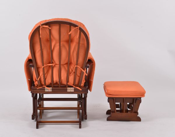 Classic Nursery Glider Chair with Ottoman