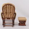 Classic Nursery Glider Chair with Ottoman