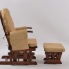 Classic Nursery Glider Chair with Ottoman