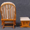 DSC_6549 Wooden Nursery Glider Chair with Ottoman