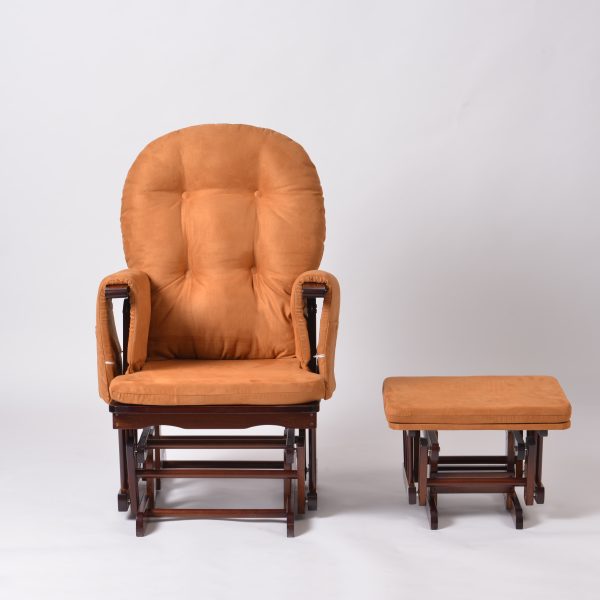 Classic Nursery Glider Chair with Ottoman