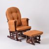 Classic Nursery Glider Chair with Ottoman