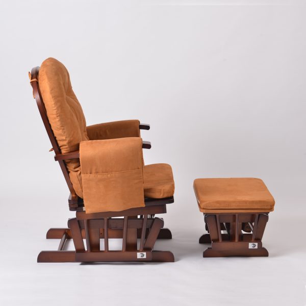 Classic Nursery Glider Chair with Ottoman
