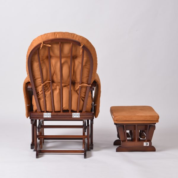 Classic Nursery Glider Chair with Ottoman