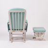 DSC_6617 Upholstered Nursery Glider Chair with Matching Ottoman