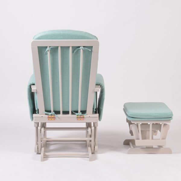 DSC_6617 Upholstered Nursery Glider Chair with Matching Ottoman