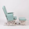 DSC_6618 Upholstered Nursery Glider Chair with Matching Ottoman