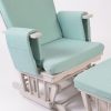 DSC_6620 Upholstered Nursery Glider Chair with Matching Ottoman