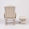 DSC_6630 Upholstered Nursery Glider Chair with Matching Ottoman