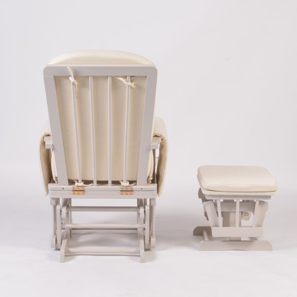 DSC_6630 Upholstered Nursery Glider Chair with Matching Ottoman
