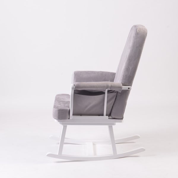 Nursing Glider Rocking Chair with High Back