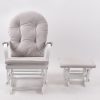 DSC_6649 Padded Wooden Glider Chair with Ottoman