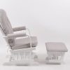 DSC_6656 Padded Wooden Glider Chair with Ottoman