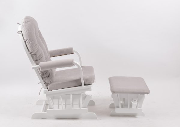 DSC_6656 Padded Wooden Glider Chair with Ottoman
