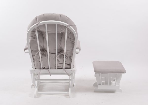 DSC_6657 Padded Wooden Glider Chair with Ottoman