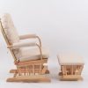 DSC_6662 Padded Wooden Glider Chair with Ottoman
