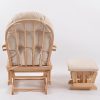 DSC_6663 Padded Wooden Glider Chair with Ottoman