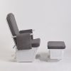 DSC_6733 Adjustable Back Glider Chair with Ottoman – Wooden Nursery Nursing Chair