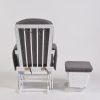 DSC_6735 Adjustable Back Glider Chair with Ottoman – Wooden Nursery Nursing Chair