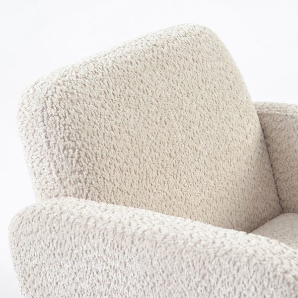 DSC_6757 拷贝 2 Upholstered Kids Sofa Rocking Chair with Wooden Rockers