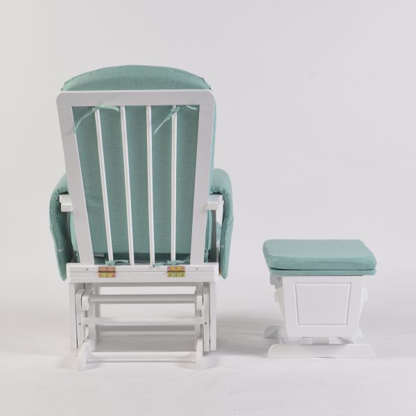 DSC_6796 Adjustable Back Glider Chair with Ottoman – Wooden Nursery Nursing Chair