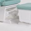 DSC_6801 Adjustable Back Glider Chair with Ottoman – Wooden Nursery Nursing Chair