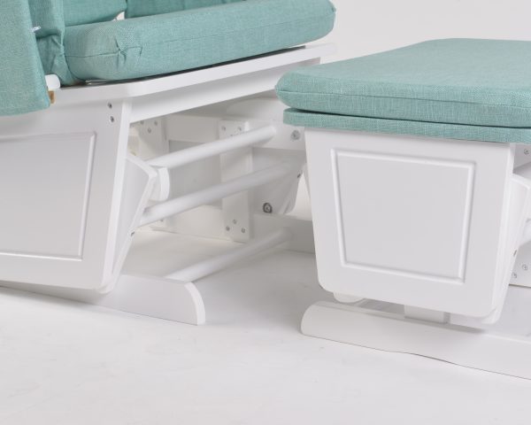 DSC_6801 Adjustable Back Glider Chair with Ottoman – Wooden Nursery Nursing Chair