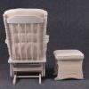 DSC_6853 Classic Wooden Glider Chair with Ottoman