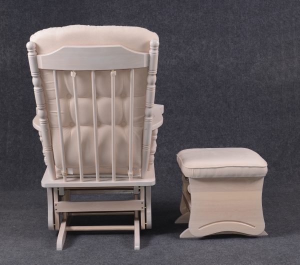 DSC_6853 Classic Wooden Glider Chair with Ottoman