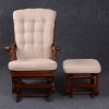 DSC_6860 Classic Wooden Glider Chair with Ottoman