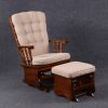 DSC_6862 Classic Wooden Glider Chair with Ottoman