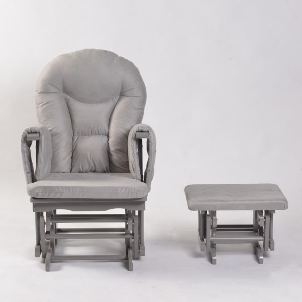 DSC_6903 OEM Modern Nursery Glider Chair with Ottoman for Baby Feeding Room