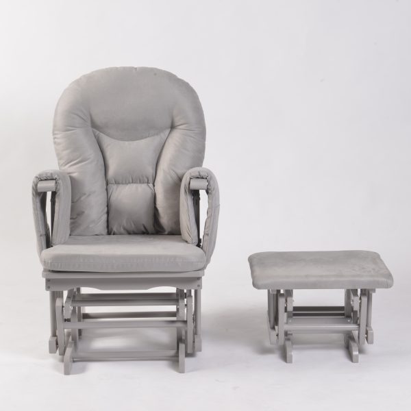 DSC_6906 OEM Modern Nursery Glider Chair with Ottoman for Baby Feeding Room