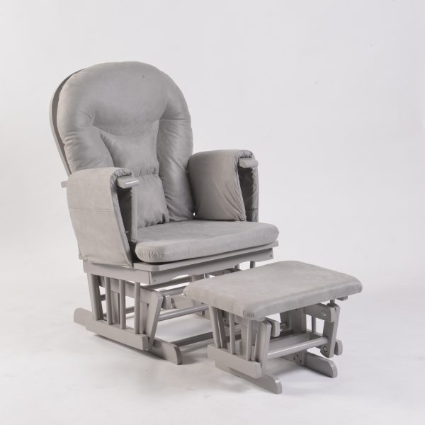 DSC_6909 OEM Modern Nursery Glider Chair with Ottoman for Baby Feeding Room