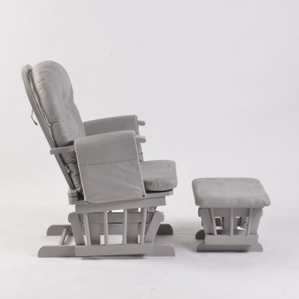 DSC_6910 OEM Modern Nursery Glider Chair with Ottoman for Baby Feeding Room