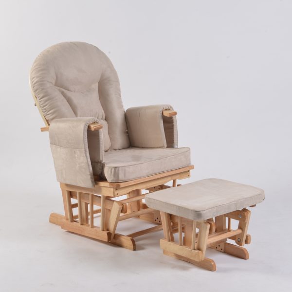DSC_6937 OEM Modern Nursery Glider Chair with Ottoman for Baby Feeding Room