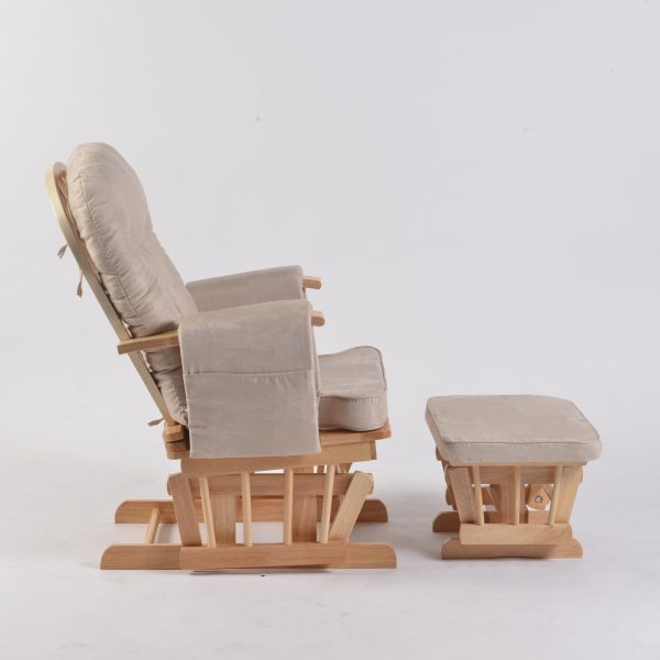 DSC_6938 OEM Modern Nursery Glider Chair with Ottoman for Baby Feeding Room