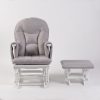 Adjustable Reclining Glider Chair with Ottoman