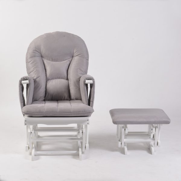 Adjustable Reclining Glider Chair with Ottoman