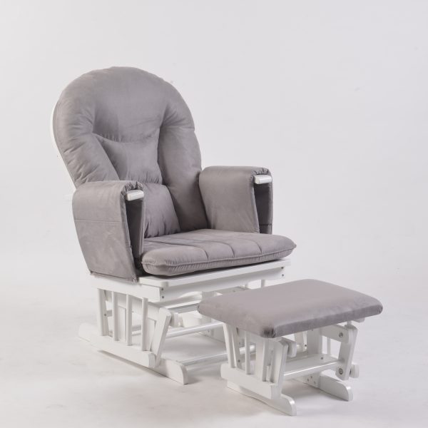 Adjustable Reclining Glider Chair with Ottoman
