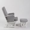 DSC_6969 Adjustable Back Nursery Glider with Ottoman – Wooden Nursing Chair