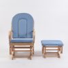 DSC_7478 Custom Wooden Rocking Chair with Ottoman for Nursery Furniture Manufacturer