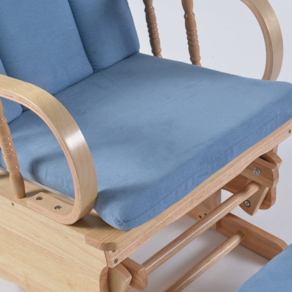 DSC_7482 Custom Wooden Rocking Chair with Ottoman for Nursery Furniture Manufacturer