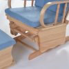 DSC_7486 Custom Wooden Rocking Chair with Ottoman for Nursery Furniture Manufacturer