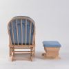 DSC_7492 Custom Wooden Rocking Chair with Ottoman for Nursery Furniture Manufacturer